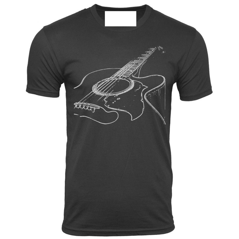 Acoustic Guitar T-Shirt Musician Tee Think Out Loud Apparel Unisex T-shirt